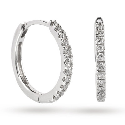 goldsmiths diamond hoop earrings