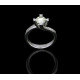 White Gold Solitaire Ring